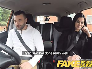 faux Driving college Jasmine Jae fully bare fuck-a-thon in car